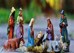 Presépio - Natal não é papai noel